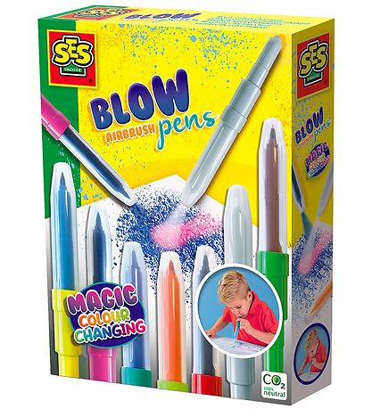 SES Creative Blow Pens - 7 pcs - Magic Markers