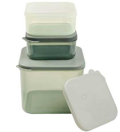 Done by Deer Madkasser - 3-pak - Grøn Done by Deer Madkasser - 3-pak - Grøn