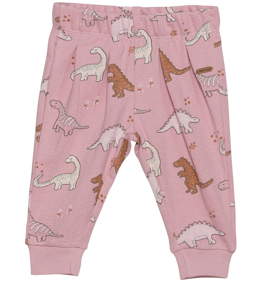 Minymo Hosen - Frottee - Zephyr m. Dinosaurier - Minymo - 50 - Hosen - Baumwolle