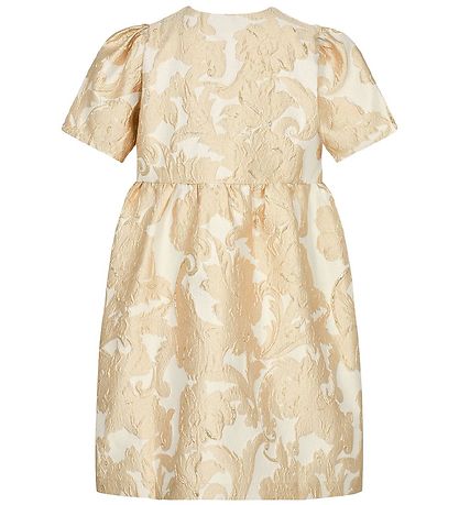 Sofie Schnoor Girls Kjole - Creme m. Guld Sofie Schnoor Girls Kjole - Creme m. Guld