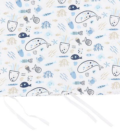 Nørgaard Madsens Sengetøj - Junior - Hvid m. Fisk
