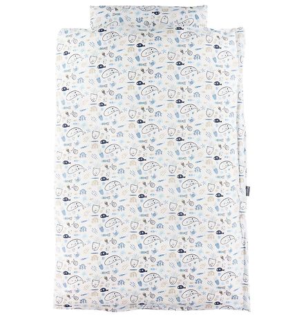 Nørgaard Madsens Sengetøj - Junior - Hvid m. Fisk Nørgaard Madsens Sengetøj - Junior - Hvid m. Fisk