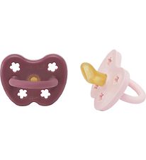 Hevea Sutter - 3-36 mdr - 2-Pak - Naturgummi - Powder Pink & Ros Hevea Sutter - 3-36 mdr - 2-Pak - Naturgummi - Powder Pink & Ros