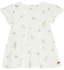 Minymo Kjole - Snow White m. Blomster Minymo Kjole - Snow White m. Blomster