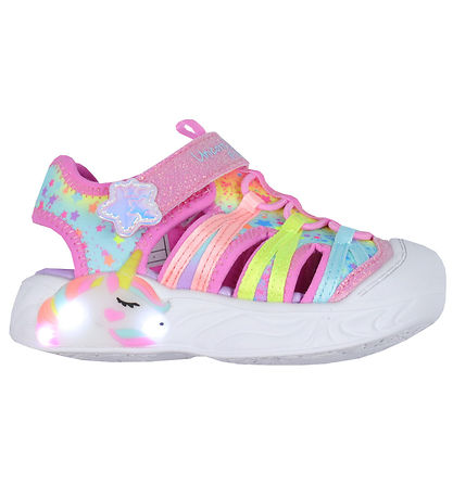 Skechers Sandaler m. Lys - Unicorn Dreams Explorer - Pink/Multi Skechers Sandaler m. Lys - Unicorn Dreams Explorer - Pink/Multi