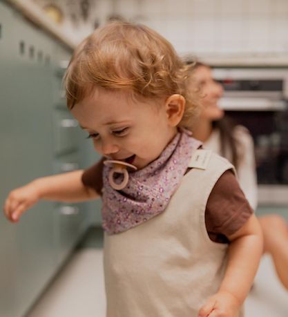 BIBS X Liberty Babyslabbetje - Bandana - Bloemen - Violet Sky