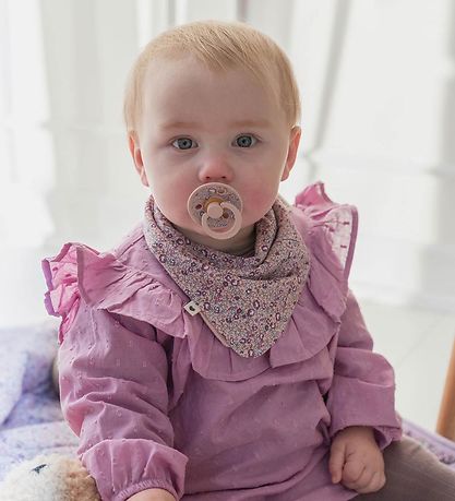 BIBS X Liberty Colour Sutter - 2-pak - Str. 1 - Rund - Capel/Blu BIBS X Liberty Colour Sutter - 2-pak - Str. 1 - Rund - Capel/Blu