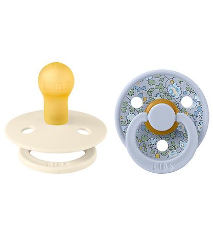 BIBS X Liberty Colour Sutter - 2-pak - Str. 1 - Rund - Eloise/Du BIBS X Liberty Colour Sutter - 2-pak - Str. 1 - Rund - Eloise/Du