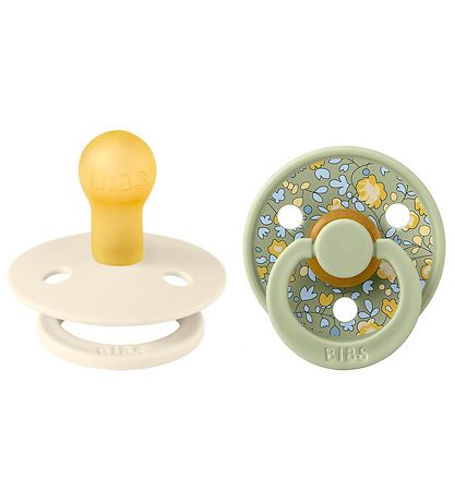 BIBS X Liberty Colour Sutter - 2-pak - Str. 1 - Rund - Eloise/Sa BIBS X Liberty Colour Sutter - 2-pak - Str. 1 - Rund - Eloise/Sa