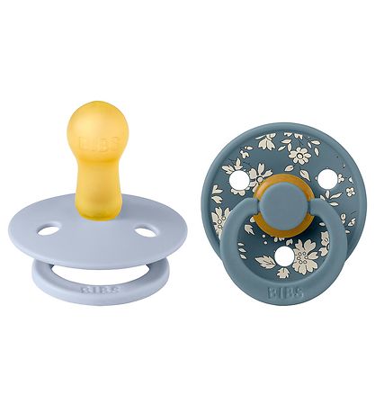 BIBS X Liberty Colour Sutter - 2-pak - Str. 2 - Rund - Capel/Dus BIBS X Liberty Colour Sutter - 2-pak - Str. 2 - Rund - Capel/Dus