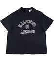 Emporio Armani T-shirt - Navy m. Hvid Emporio Armani T-shirt - Navy m. Hvid