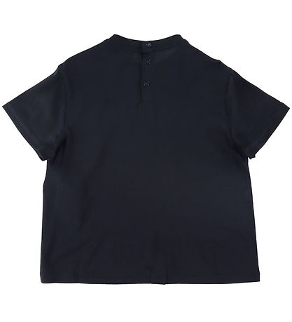 Emporio Armani T-shirt - Navy m. Hvid Emporio Armani T-shirt - Navy m. Hvid