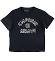Emporio Armani T-shirt - Navy m. Hvid Emporio Armani T-shirt - Navy m. Hvid