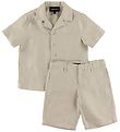 Emporio Armani Sæt - Skjorte/Shorts - Beige Emporio Armani Sæt - Skjorte/Shorts - Beige
