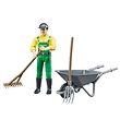 Bruder Figur - bworld - Landmand m. Tilbehør - 62610