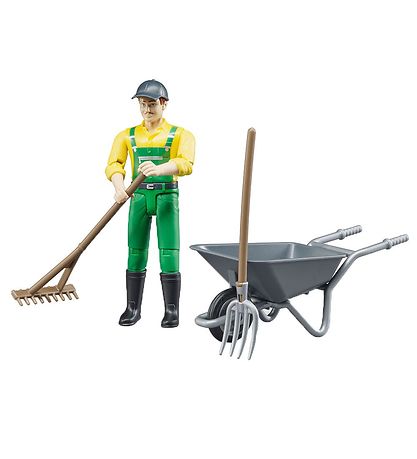 Bruder Figur - bworld - Landmand m. Tilbehør - 62610 Bruder Figur - bworld - Landmand m. Tilbehør - 62610