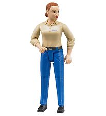 Bruder Figur - bworld - Kvinde m. Blå Bukser - 60408 Bruder Figur - bworld - Kvinde m. Blå Bukser - 60408