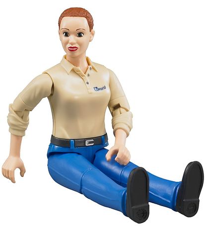 Bruder Figur - bworld - Kvinde m. Blå Bukser - 60408 Bruder Figur - bworld - Kvinde m. Blå Bukser - 60408