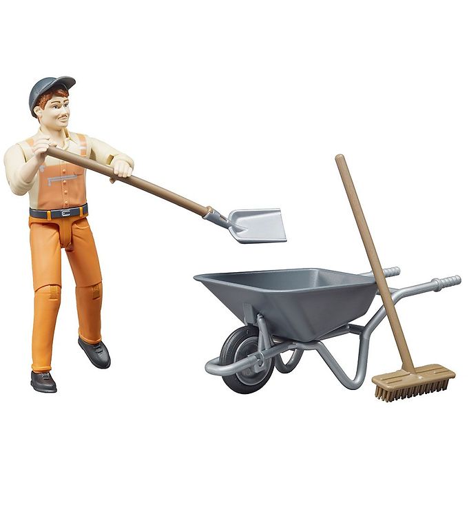 Bruder Figur - bworld - Kommunalarbejder m. Tilbehør - 62130