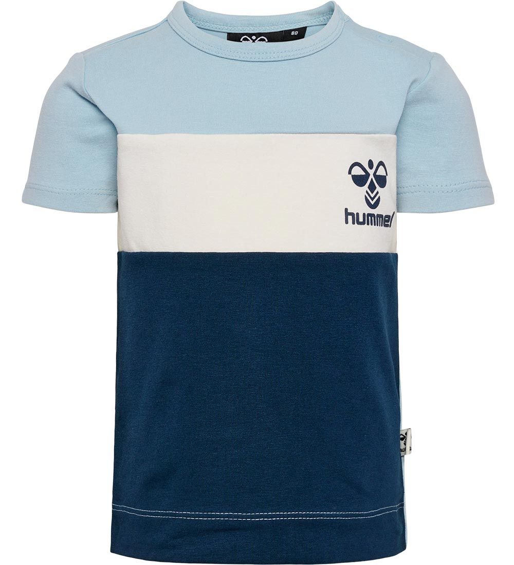 Hummel T-Shirt - hmlAzur Block - Himmlisch Blue - Hummel - 62 - T-Shirts