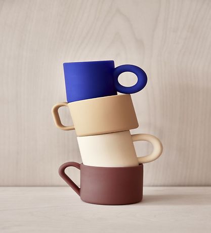 OYOY Cups - 2-Pack - Nomu - Silicone - Vanilla/Nutmeg