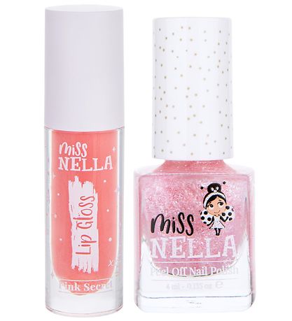 Miss Nella Lip Gloss & Neglelak - Pink Secret Miss Nella Lip Gloss & Neglelak - Pink Secret