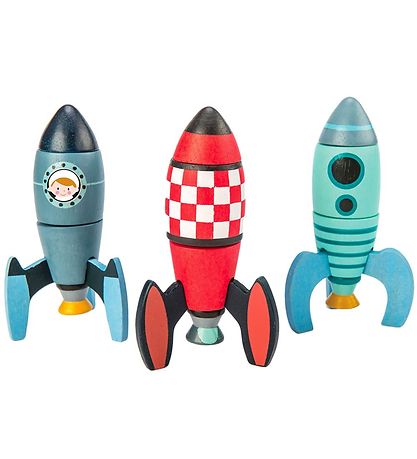 Tender Leaf Trælegetøj - Raketsæt - 21 Dele Tender Leaf Trælegetøj - Raketsæt - 21 Dele