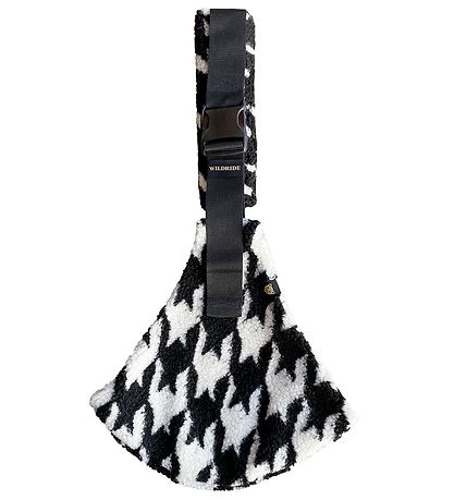 Wildride Bæresele - Teddy Houndstooth - Hvid/Black Pied de poule