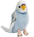 Living Nature Soft Toy - 10x5 cm - Budgerigar w. Sound - Blue
