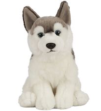 Living Nature Bamse - 24x10 cm - Husky Hund - Grå/Hvid Living Nature Bamse - 24x10 cm - Husky Hund - Grå/Hvid