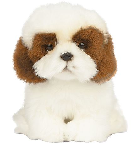 Living Nature Bamse - 26x10 cm - Shih Tzu - Hvid/Brun Living Nature Bamse - 26x10 cm - Shih Tzu - Hvid/Brun