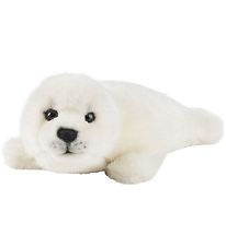 Living Nature Bamse - 20x6 cm - Sælhvalp - Off White