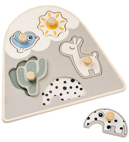 Done By Deer Puslespil - Træ - Lalee Sand Done By Deer Puslespil - Træ - Lalee Sand