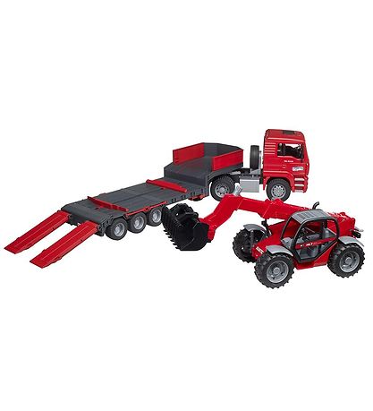 Bruder Lastbil - MAN TGA m. Manitou Teleskoplæsser - 02774