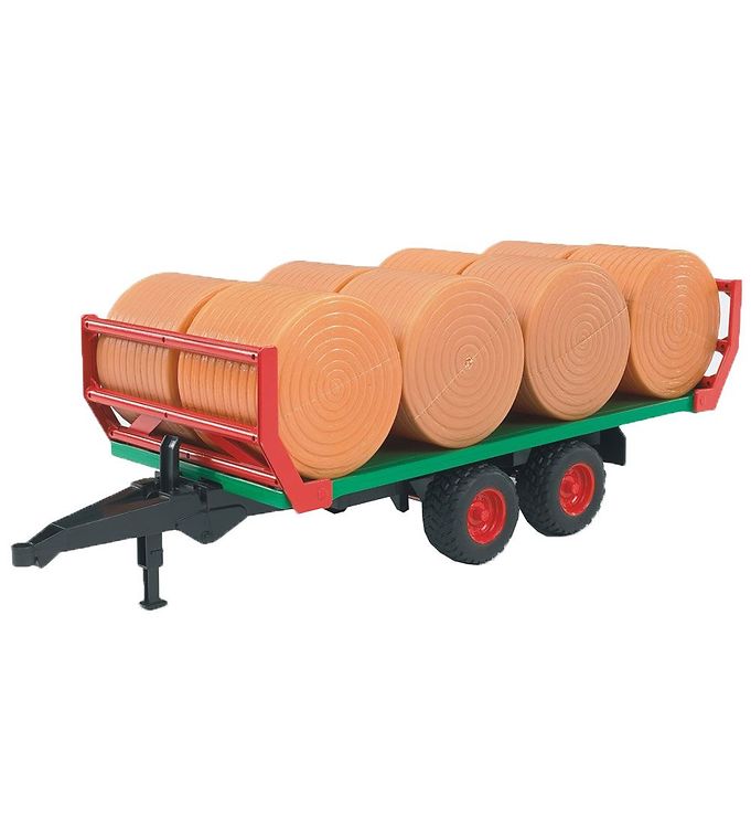 Bruder Arbejdsmaskine - Anhænger m. 8 Halmballer - 02220