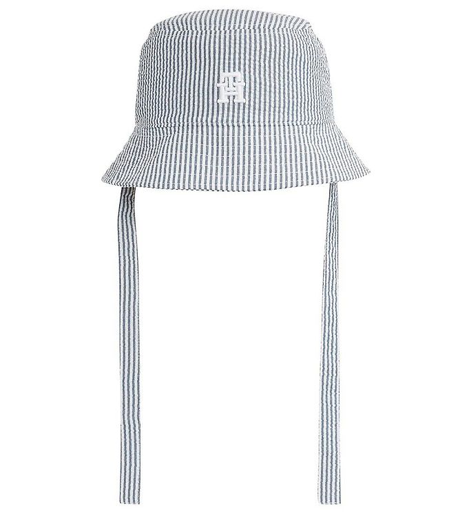 Tommy Hilfiger Bøllehat - Tommy Pop - Coastal Blue Stripe