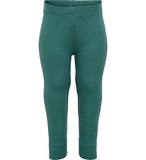 Hummel Leggings - hmlRene Tights - Rib - Sea Pine Hummel Leggings - hmlRene Tights - Rib - Sea Pine