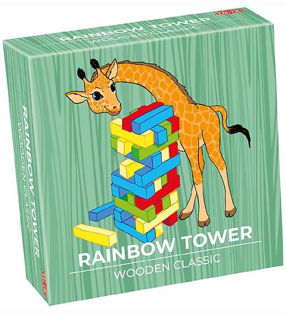 TACTIC Spil - Rainbow Tower - Wooden Classic TACTIC Spil - Rainbow Tower - Wooden Classic