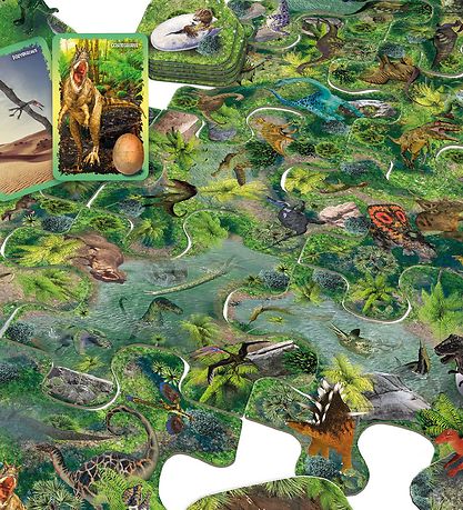 TACTIC Brætspil - Gemmeleg I Dinosaurparken - Dansk