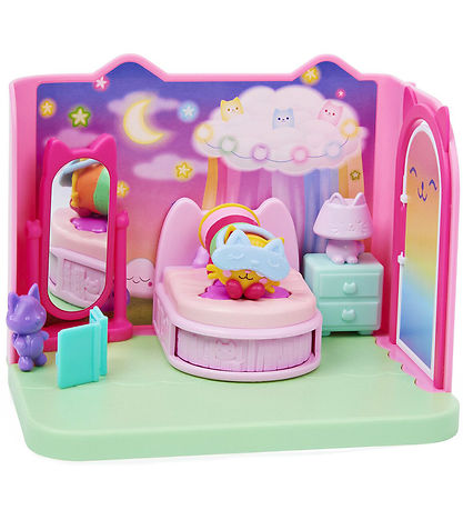 Gabby's Dollhouse Sæt - 8 Dele - Pillow Cat Sweet Dream Bedroom