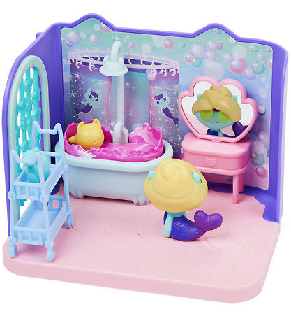 Gabby's Dollhouse Sæt - 8 Dele - Mercat Primp & Pamper Bathroom