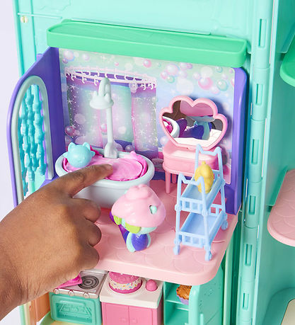 Gabby's Dollhouse Sæt - 8 Dele - Mercat Primp & Pamper Bathroom