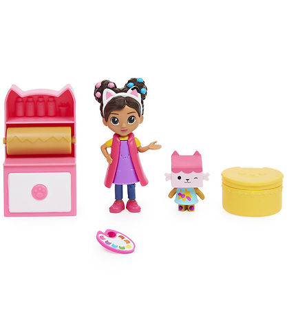 Gabby's Dollhouse Sæt - 5 Dele - Gabby's Art Studio Gabby's Dollhouse Sæt - 5 Dele - Gabby's Art Studio