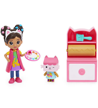 Gabby's Dollhouse Sæt - 5 Dele - Gabby's Art Studio Gabby's Dollhouse Sæt - 5 Dele - Gabby's Art Studio