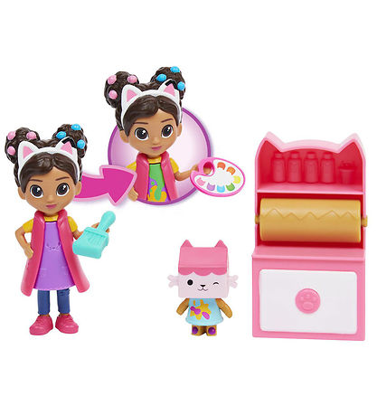 Gabby's Dollhouse Sæt - 5 Dele - Gabby's Art Studio Gabby's Dollhouse Sæt - 5 Dele - Gabby's Art Studio