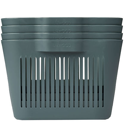 Liewood Kurv - 4-pak - Small - 30x22x14 cm - Whale Blue Liewood Kurv - 4-pak - Small - 30x22x14 cm - Whale Blue
