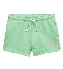 Polo Ralph Lauren Sweatshorts - Longwood - Lysegrøn m. Rosa Polo Ralph Lauren Sweatshorts - Longwood - Lysegrøn m. Rosa