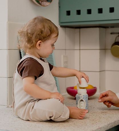 BIBS X Liberty Flaske Etui - Lille - 110 ml - Blomster - Ivory