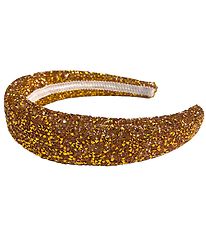By Stær Hairband - Linen - Glitter - Rust/Gold By Stær Hairband - Linen - Glitter - Rust/Gold