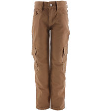Calvin Klein Bukser - Ultilty Regular Brown Canvas - Tan Calvin Klein Bukser - Ultilty Regular Brown Canvas - Tan